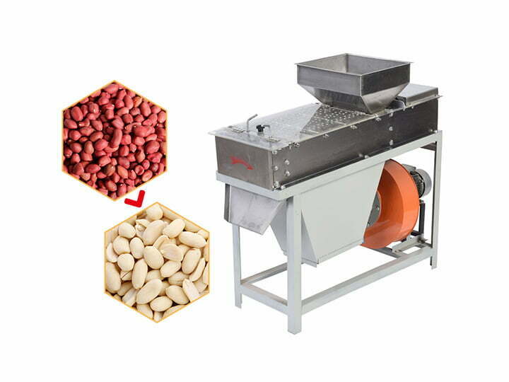 Máquina de descascar pele de amendoim tipo seco