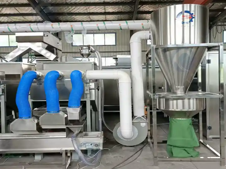 Máquina de descascar grãos de cacau