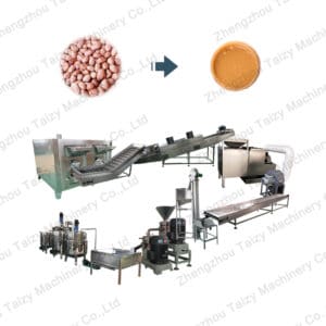 Semi-automatic peanut butter production line
