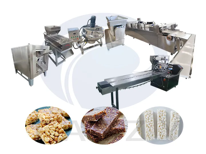 300–400 Kg/H Automatic Peanut Candy Production Line | Peanut Brittle Production Line 1 Automatic peanut candy production line