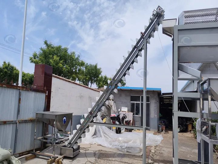 Fully Automatic Hulled Almond Processing Line 10 Lifting conveyor