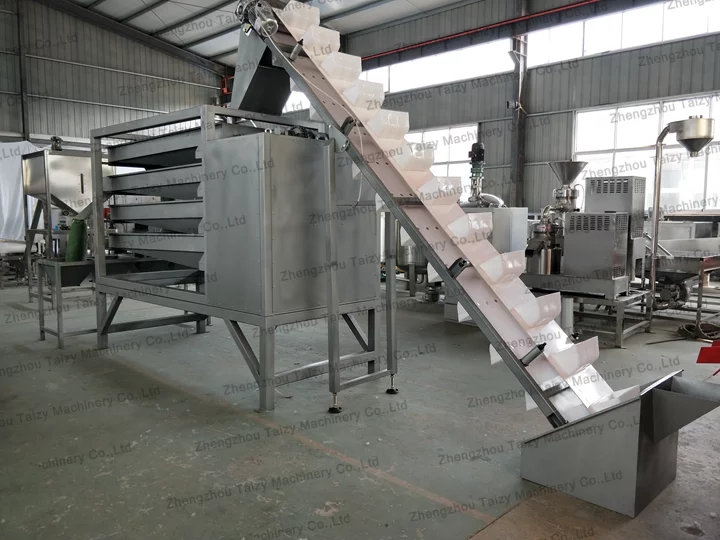 Máquina de Clasificación de Nueces | Máquina de Clasificación de Anacardos 11 Clasificadora de nueces con elevador