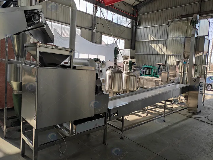 Peanut Peeling And Splitting Machine I Roasted Peanut Peeler 11 ပဲသီးနို့ထုတ်လုပ်မှုလိုင်း