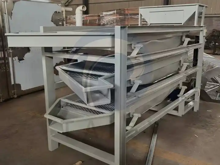 Máquina de classificação de nozes com peneira de três camadas | máquina de classificação de castanha de caju