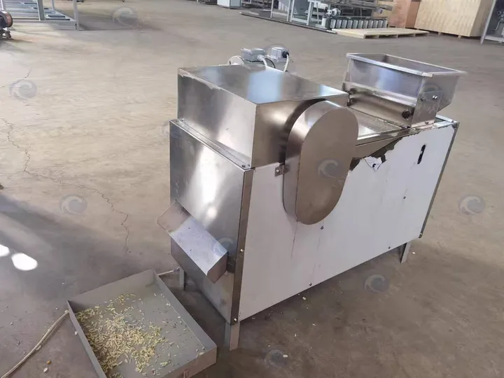 Peanut strip cutting machine