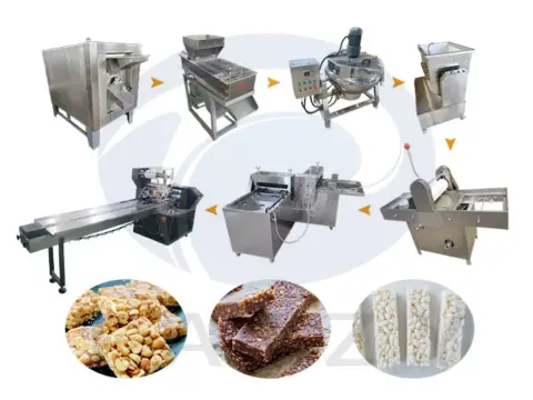 Semi-Automatic Peanut Candy Block Production Line