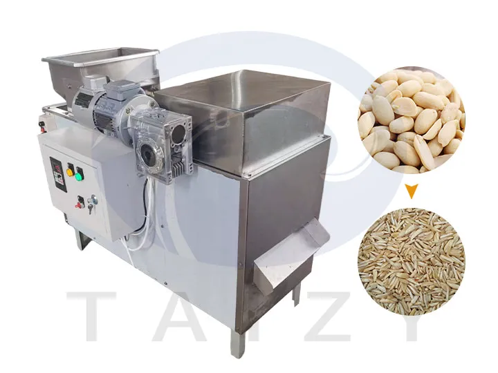 Peanut kernel strip cutting machine