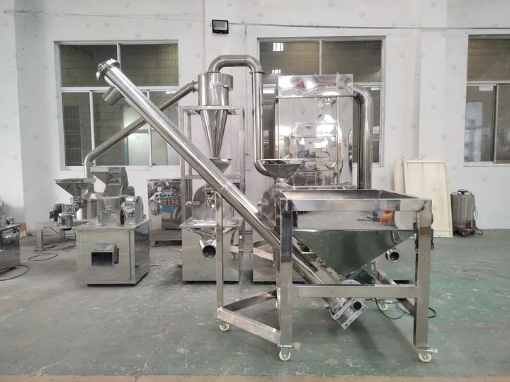 Cocoa Powder Grinding Machine | Industrial-Grade Cocoa Mill 12 Cocoa bean grinding machine conveyor