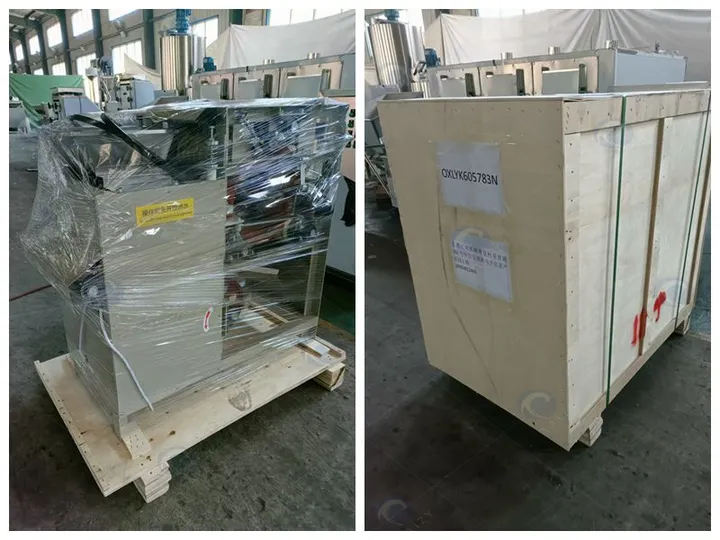Wet type almond peeling machine packaging