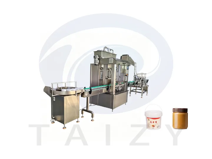 Automatic Peanut Butter Filler Machine | Complete Filling, Capping And Conveying Line 1 Automatic peanut butter filling machine