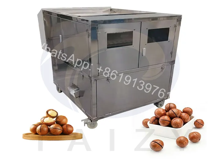 Macadamia nut opening machine